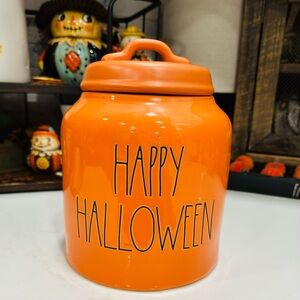 Rae Dunn Orange Halloween Canister